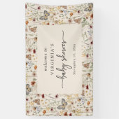 Vlinder Baby shower Banner (Verticaal)