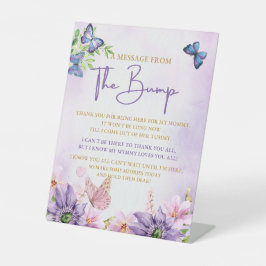 Vlinder Baby shower Het is een meisje voetstuk tek Reclamebord Met Voetstuk