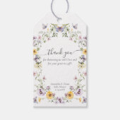 Vlinder Baby shower Wildflower Cadeaulabel (Voorkant)