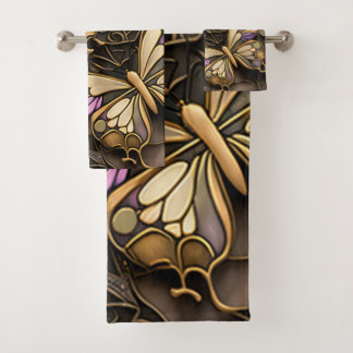 vlinder bad handdoek