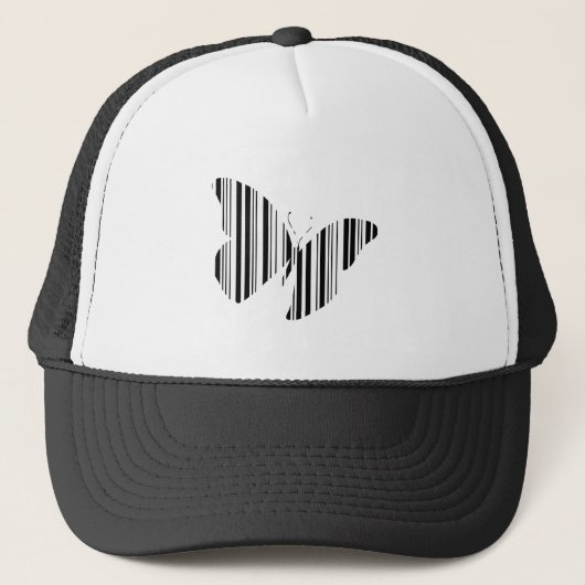 VLINDER BAR CODE Vlinders Patroon Ontwerp Trucker Pet (Voorkant)