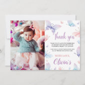 Vlinder Bedankkaart Tuinfeest (Voorkant)