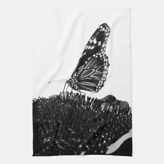 vlinder blacq theedoek (Verticaal)