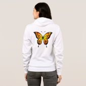 Vlinder Blauwe Insect Illustratie-20284 Hoodie (Achterkant volledig)