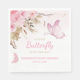 Vlinder Bloem Baby Shower  Servet