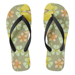 Vlinder Bloem Botanisch Kleurig Teenslippers