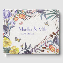 Vlinder Bloem Bruiloft Gastboek