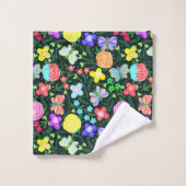 Vlinder Bloem Regenboog Bad Handdoek (Wasdoekje)
