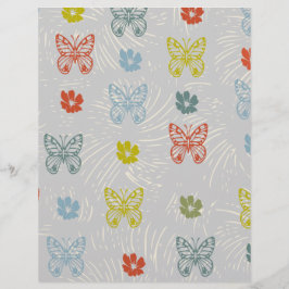 Vlinder & Bloem Scrapbook Papier
