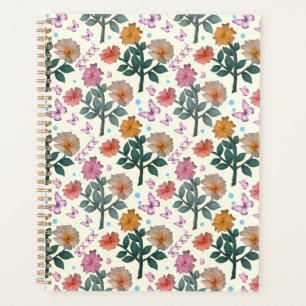 Vlinder Bloem Tuin Patroon Planner