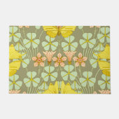 Vlinder Bloemen Botanisch Kleurrijk Deurmat (Voorkant)