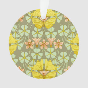 Vlinder Bloemen Botanisch Kleurrijk Ornament