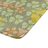 Vlinder Bloemen Botanisch Kleurrijk Snijplank (Hoek)