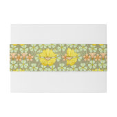 Vlinder Bloemen Botanisch Kleurrijk Uitnodigingen Wikkel (Achterkant Voorbeeld)