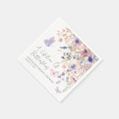 Vlinder Bloemen Bruidsfeestje Servet (Hoek)