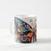 Vlinder & Bloemen Mok (Voorkant links)