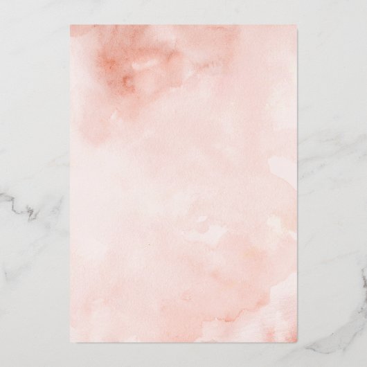 Vlinder Bloemen Roze Navy Quinceanera Folie Uitnodiging (Achterkant)