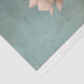 Vlinder & Bloemenboeket, roze, groen & beige Tissuepapier (Detail)