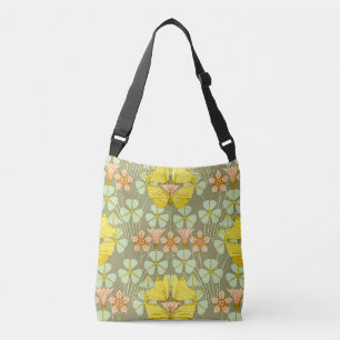 Vlinder Bloemige Botanische Kleurrijk Crossbody Tas
