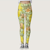 Vlinder Bloemige Botanische Kleurrijk Leggings (Voorkant)
