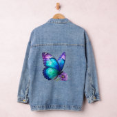 Vlinder Bloemige Denim Jas Jacket (Hangar)