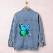 Vlinder Bloemige Denim Jas Jacket (Hangar)