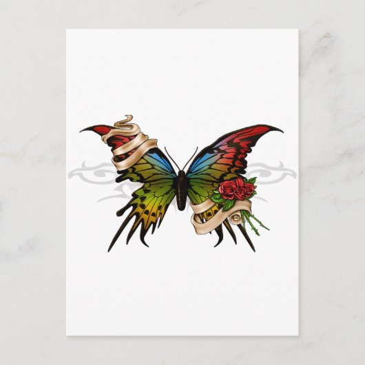  vlinder briefkaart (Voorkant)