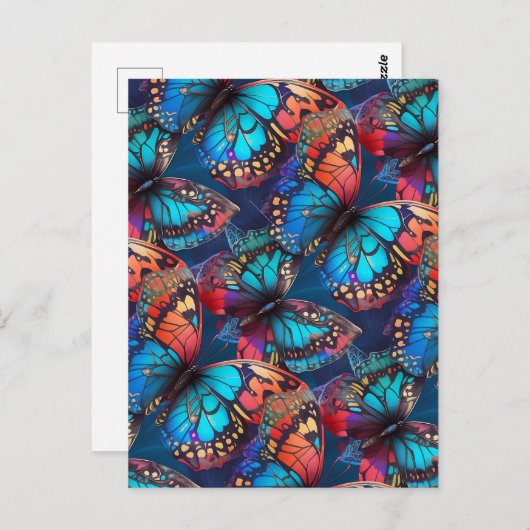 vlinder briefkaart (Voorkant / Achterkant)