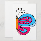 Vlinder Briefpapier (Voorkant / Achterkant)