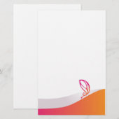 Vlinder Briefpapier (Voorkant / Achterkant)