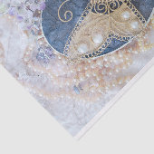 Vlinder Bruids Bruidswit Goud Decoupage Tissuepapier (Detail)