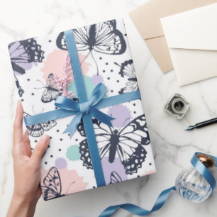vlinder cadeaupapier