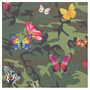 vlinder camouflage stof