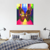 Vlinder Canvas Afdruk (Insitu (Slaapkamer))