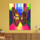 Vlinder Canvas Afdruk (Insitu (Woonkamer))