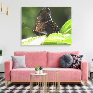 vlinder canvas afdruk