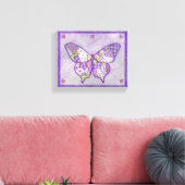 Vlinder Canvas Kunstprint Afdruk (Insitu (Woonkamer))