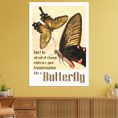 vlinder citaten canvas print (Insitu (Woonkamer))