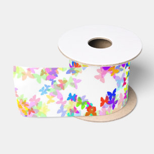 vlinder confetti satijnen lint