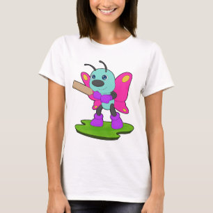 Vlinder Cricket Cricketbat Sport T-shirt