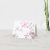 Vlinder Dank Je Kaart  (Voorkant)