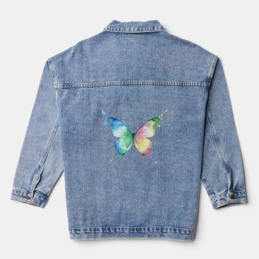 Vlinder Denim Jacket (Achterkant)