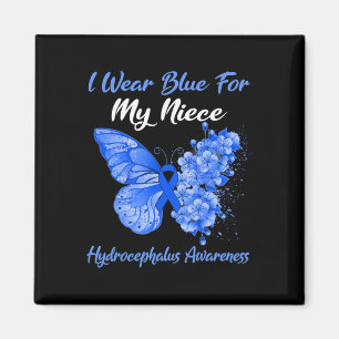 vlinder die ik blauw heb Draag voor mijn nichtje h Magneet