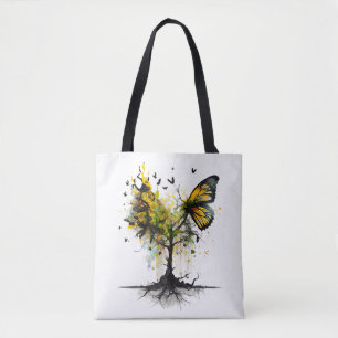 Vlinder Dier Creatieve Kunst Draagtas