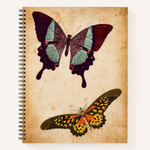 vlinder distressed boho cottagecore notitieboek