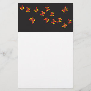 vlinder dromen patroon briefpapier