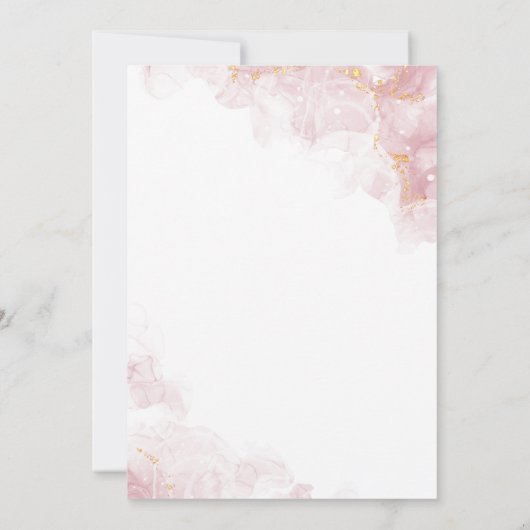 Vlinder eerste verjaardag meisje 1e uitnodiging (Achterkant)