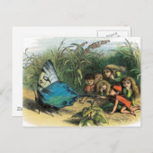 Vlinder Elf Artwork Leuke Elfen Vlinders Briefkaart (Voorkant / Achterkant)
