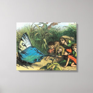 Vlinder Elf Artwork Leuke Elfen Vlinders Canvas Afdruk