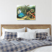Vlinder Elf Artwork Leuke Elfen Vlinders Canvas Afdruk (Insitu (Slaapkamer))